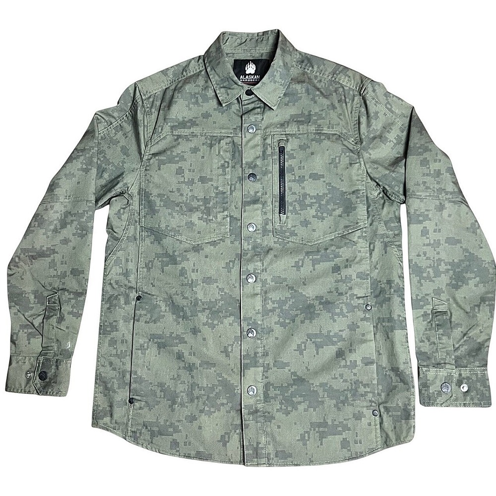 Alaskan Hardgear Duluth Trading Co Mens Medium Digital Camo Utility Shirt 23128